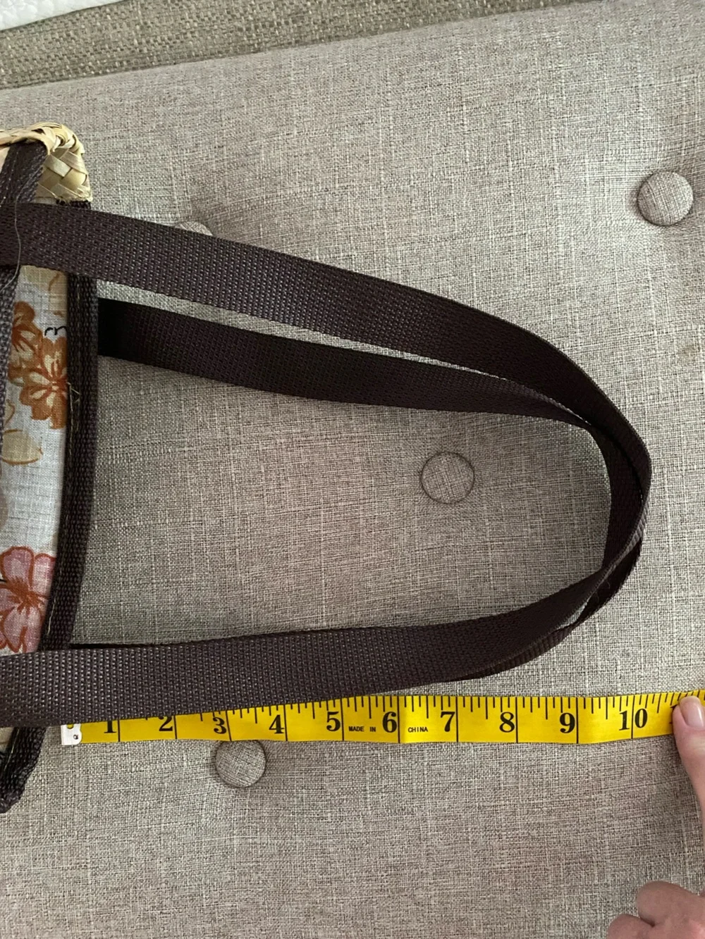 Tote Bag Straw Lined Market Casual Bag